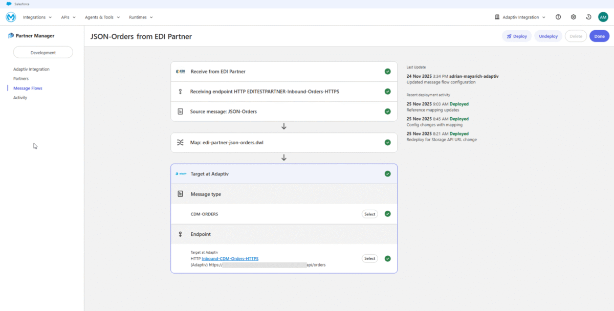Image 4: Anypoint Partner Manager Workflow Interface