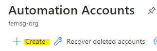automation accounts