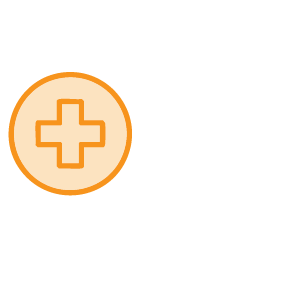 healthcare plus icon orange